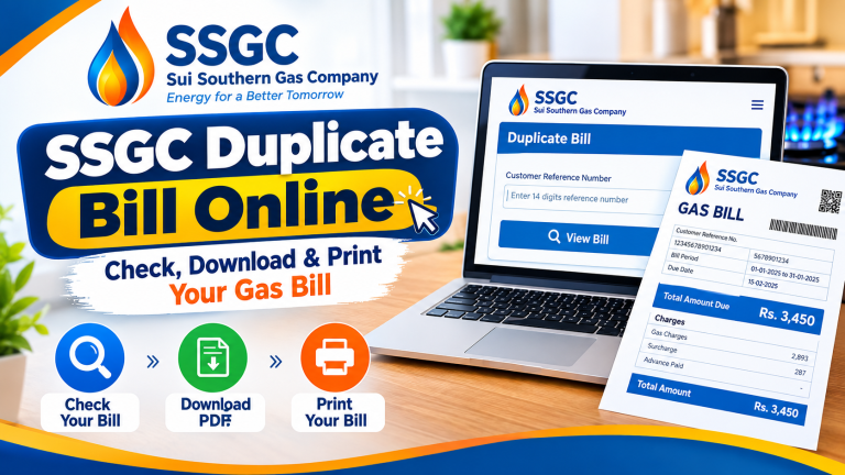 SSGC Duplicate Bill