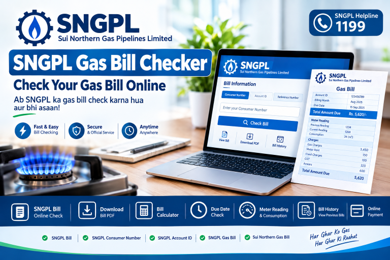 SNGPL Gas Bill Checker