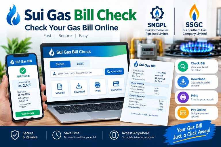 Sui Gas Bill Check