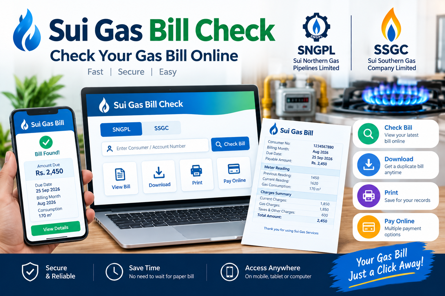 Sui Gas Bill Check
